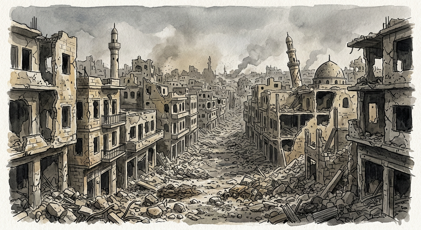 伊拉克城市废墟